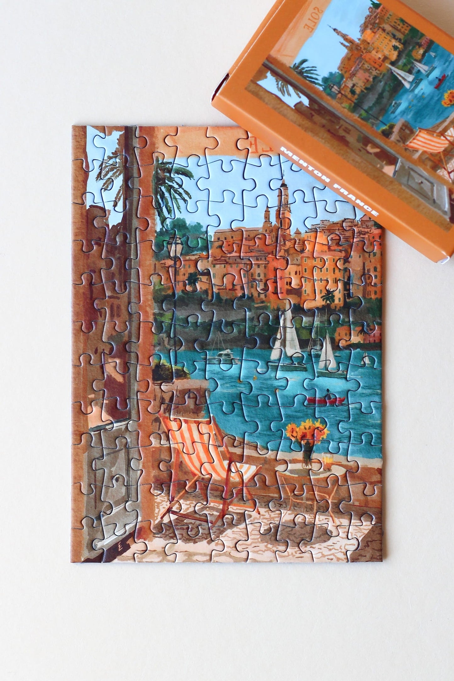 Piecely Menton France Minipuzzle, 99 Teile