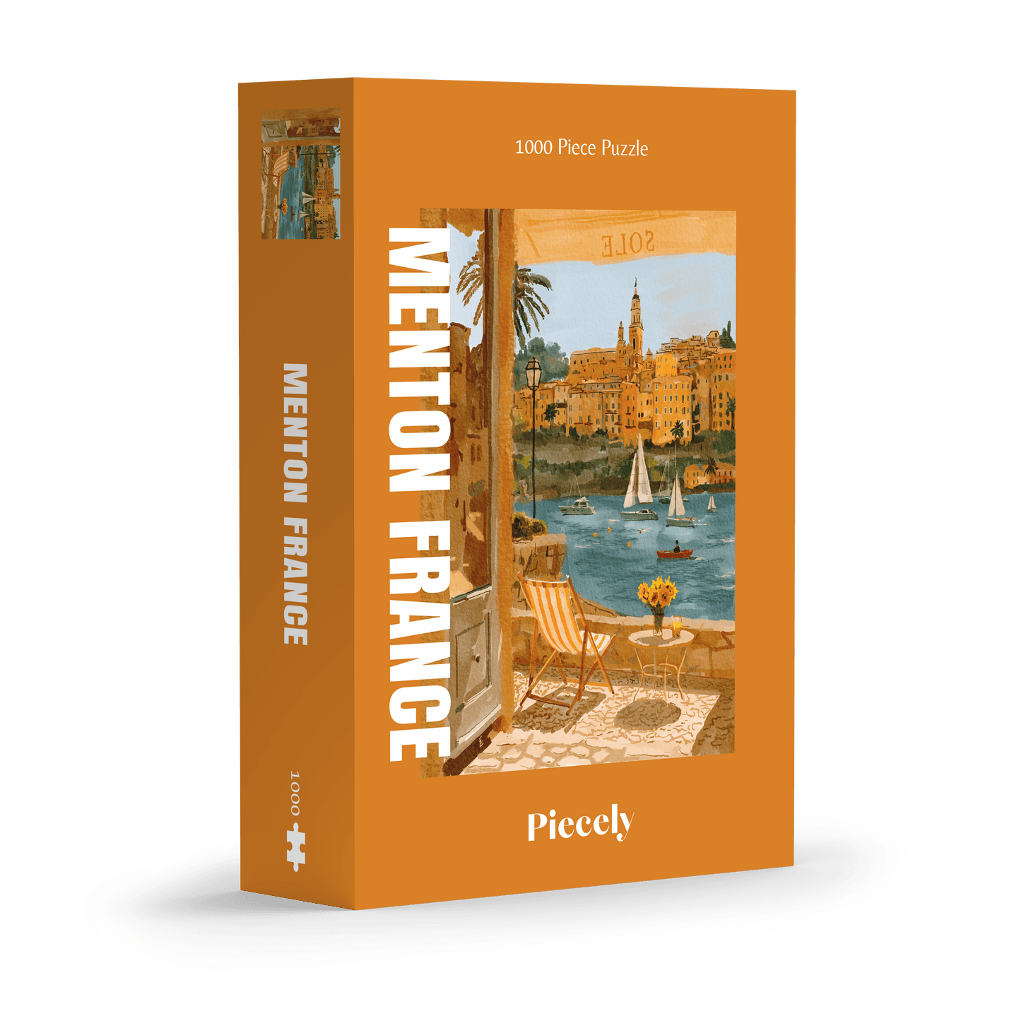 Piecely Menton France Puzzle, 1000 Teile