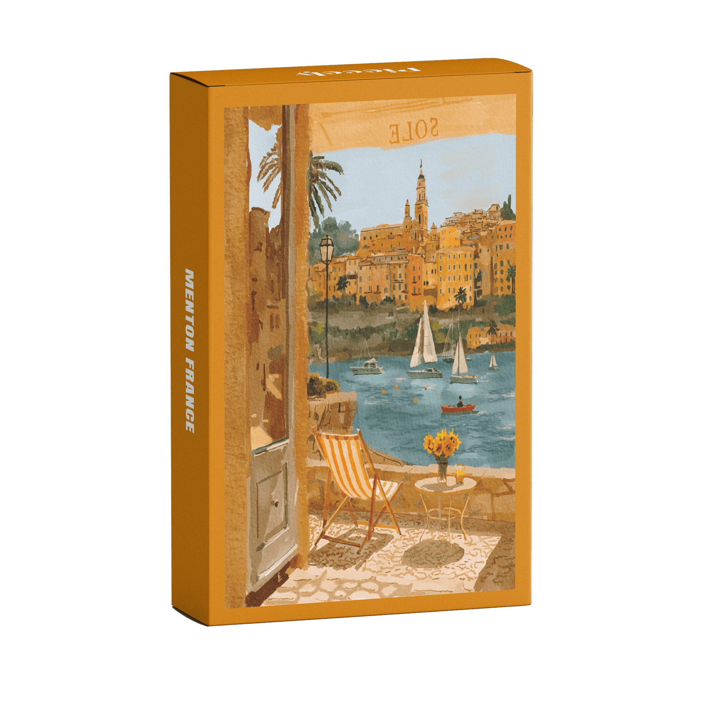 Piecely Menton France Minipuzzle, 99 Teile