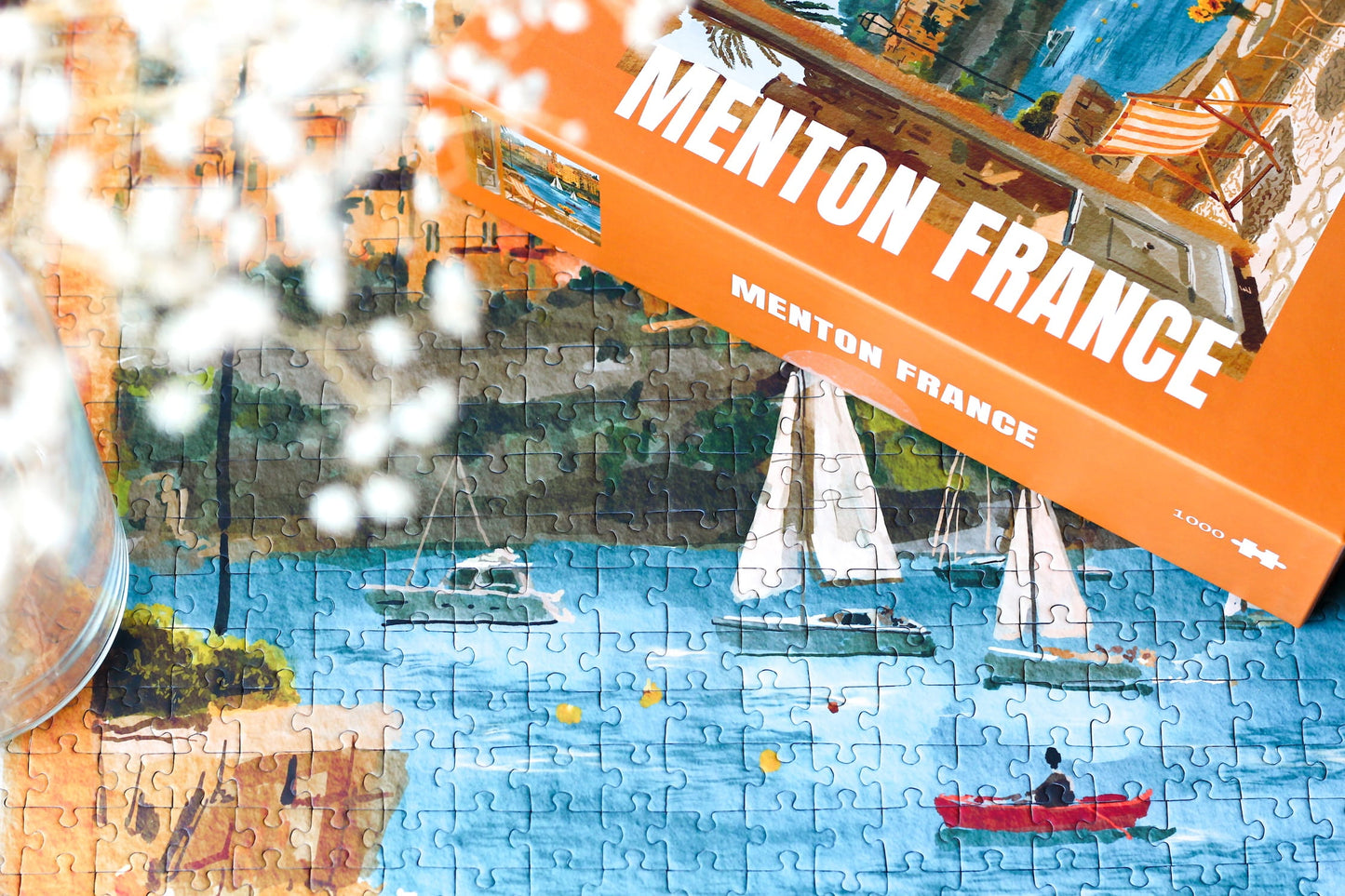 Piecely Menton France Puzzle, 1000 Teile