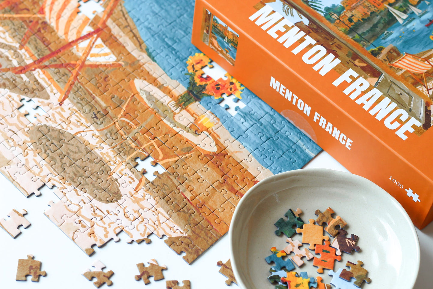 Piecely Menton France Puzzle, 1000 Teile