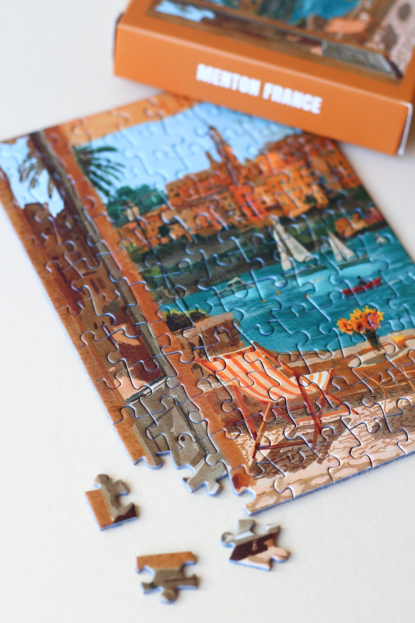 Piecely Menton France Minipuzzle, 99 Teile